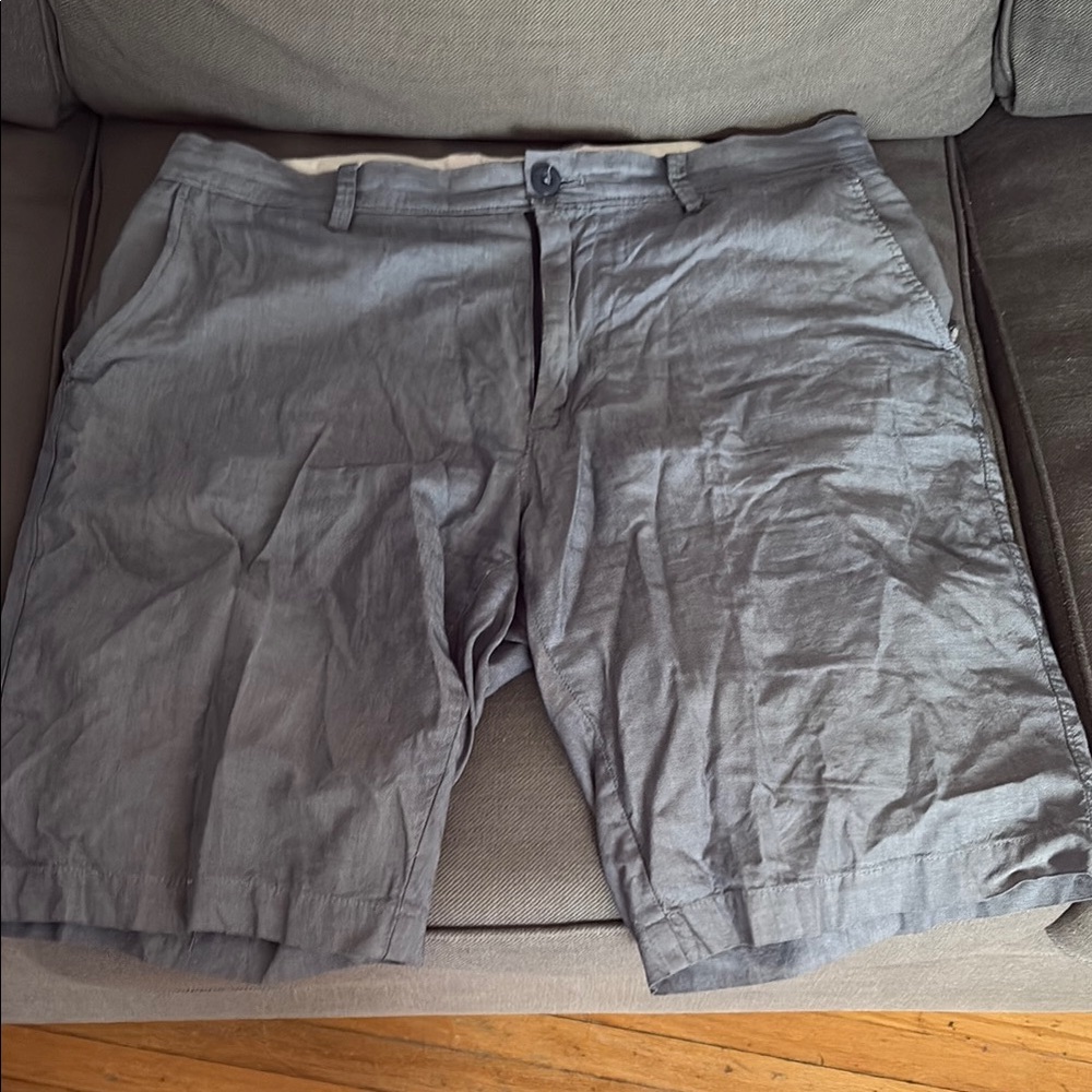 J. Crew Factory Men's Blue Flat Front Shorts